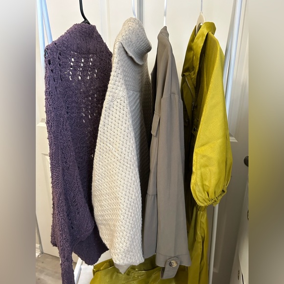 ZARA green poliéster tiered cardigan cover up. Size L. - Picture 9 of 11